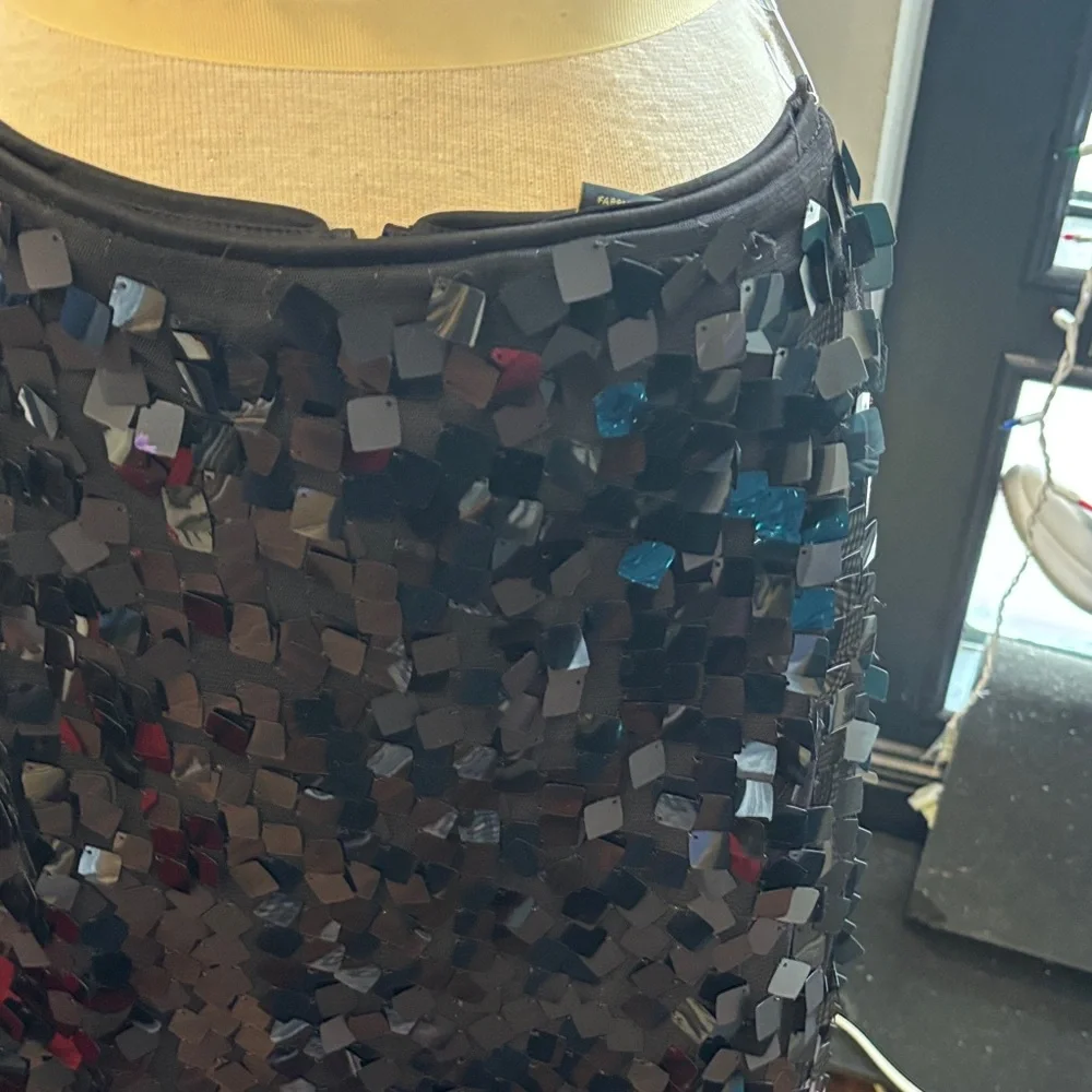 House of Harlow 1960 Black Sequin Two-Piece Maxi Dress - Picture 3 of 9